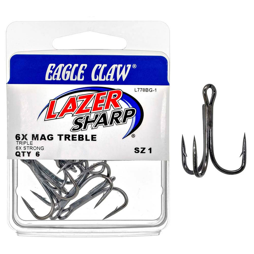 Garateia Eagle Claw Lazer Sharp 6x Mag Treble L778BG-1 Nº1 - 6x