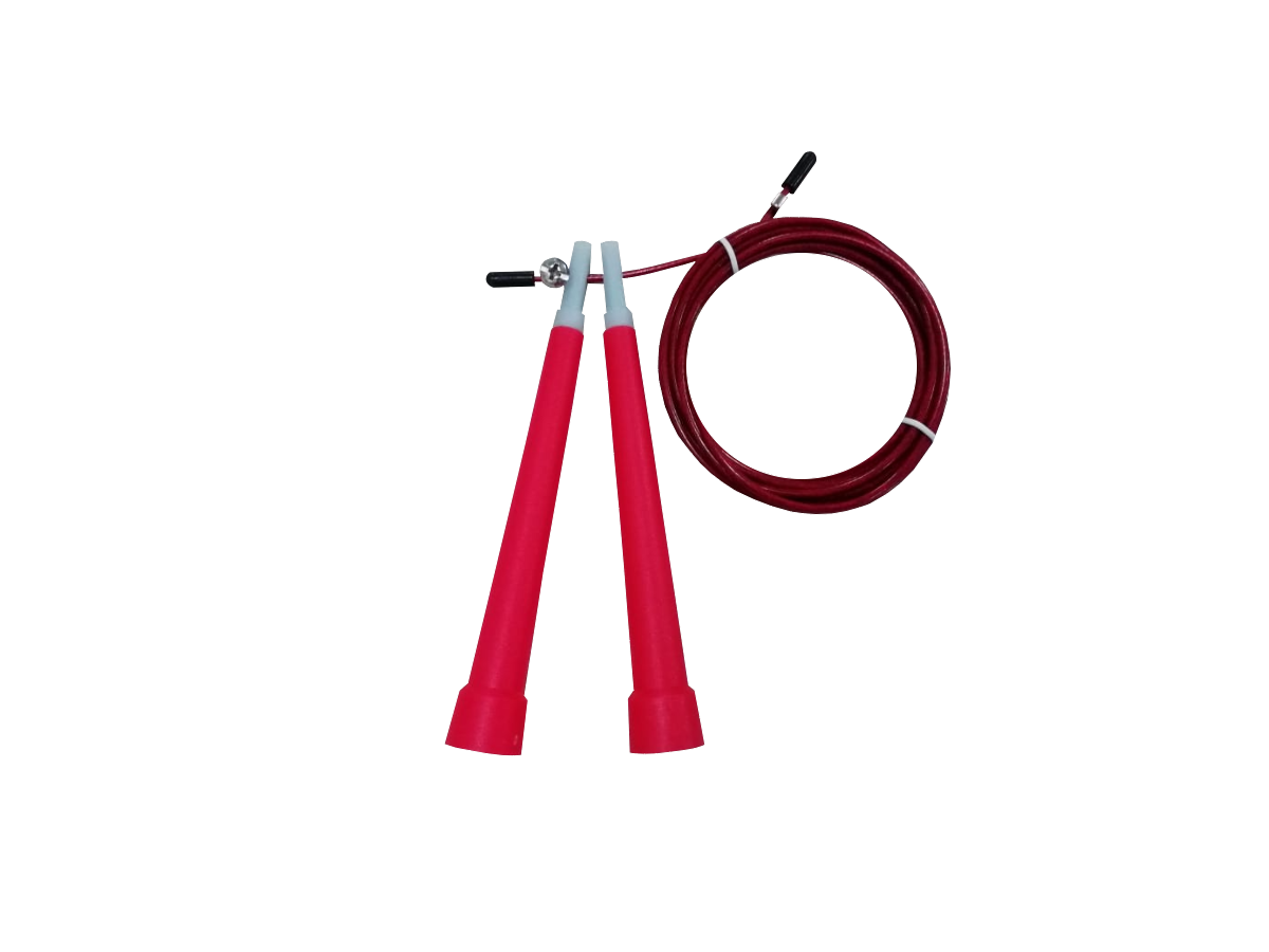 Corda De Pular Speed Rope / PVC Vermelho