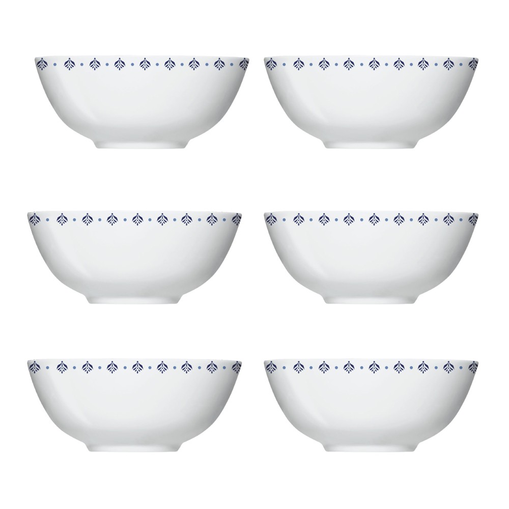 Conjunto de Bowls 550ml de Porcelana Germer Lisboa 6 Peças