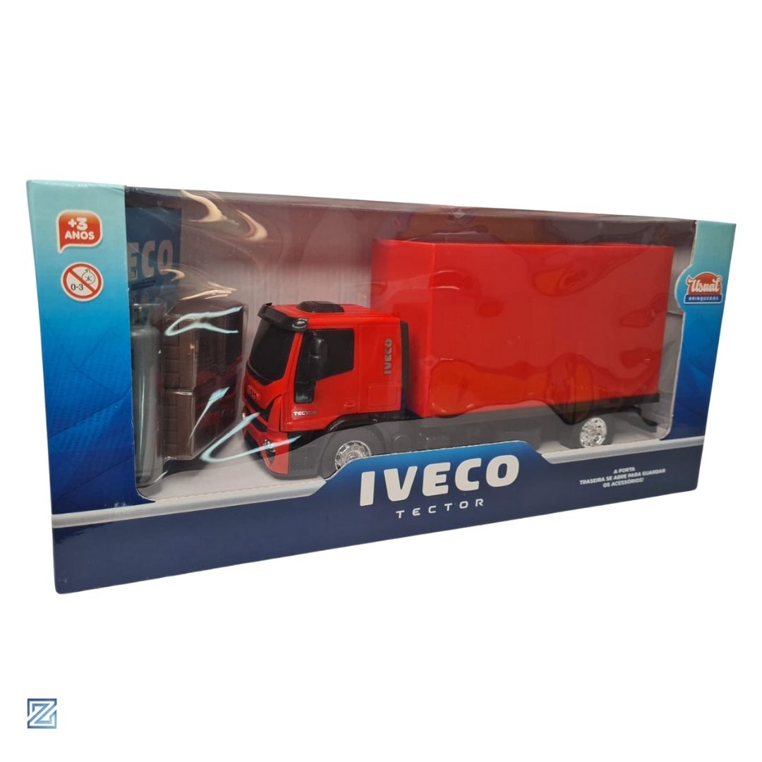 Caminhão de brinquedo Iveco Tector Baú
