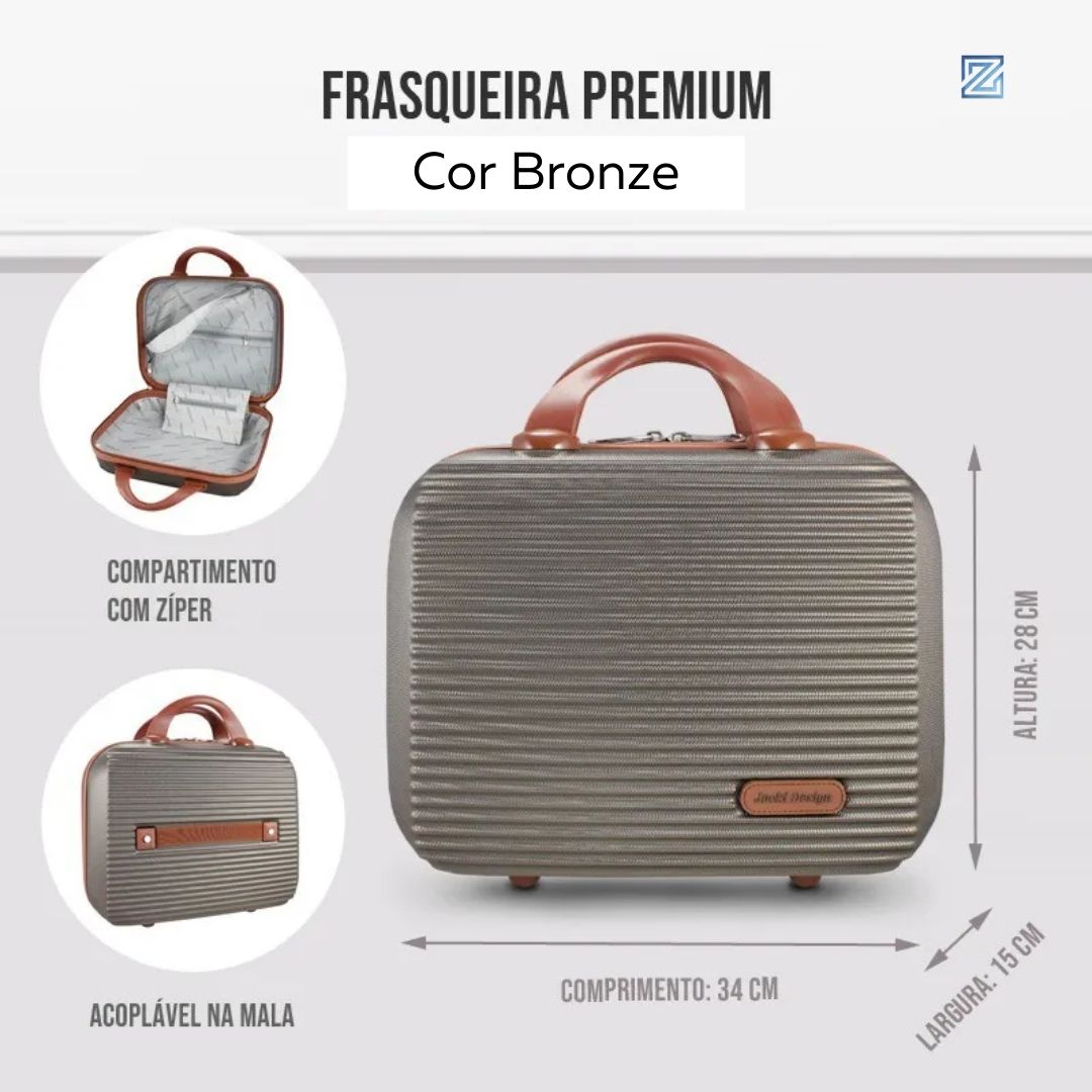 Frasqueira Premium Bronze Jacki Design - AHZ20883