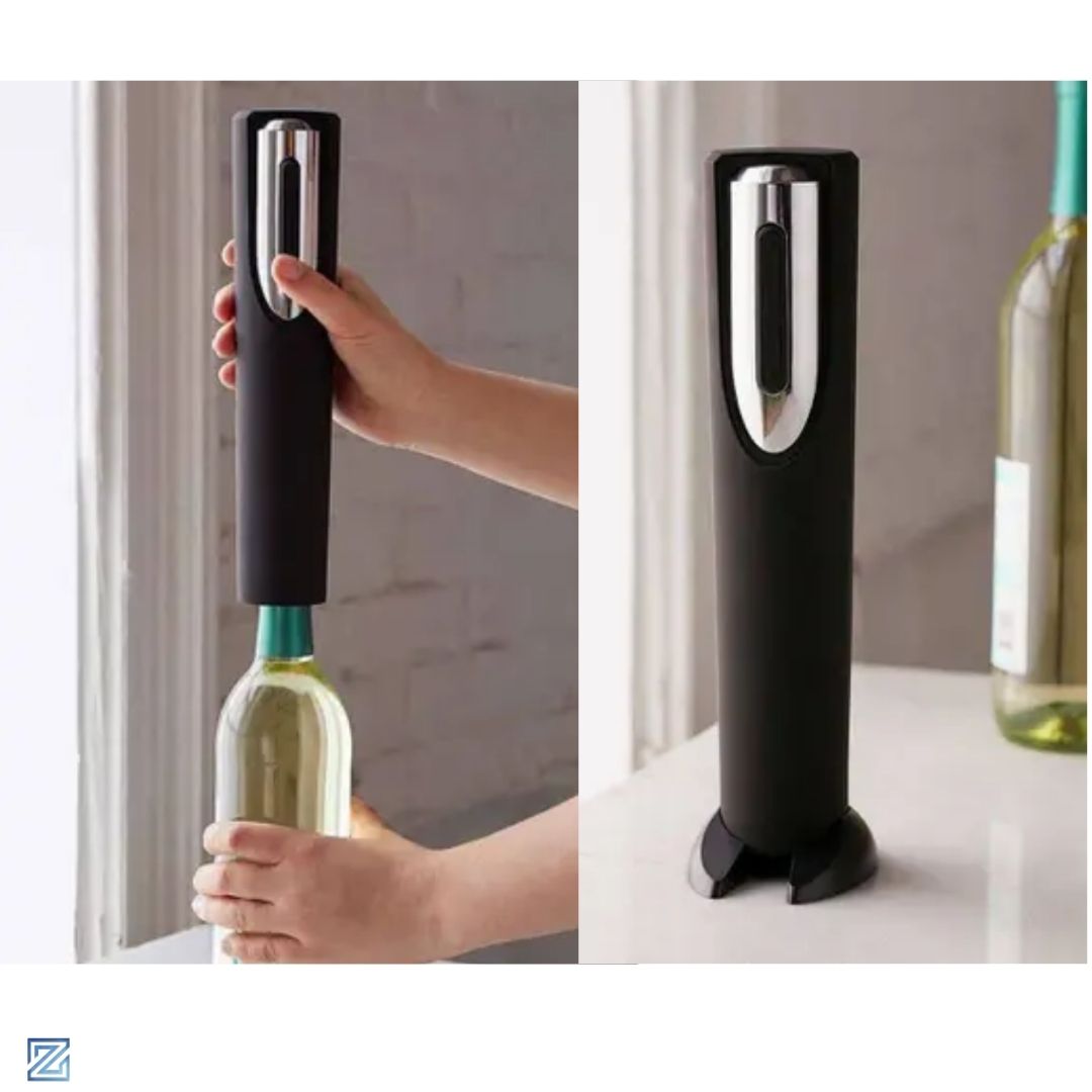 Kit completo para vinhos: Abridor de garrafas elétrico + jogo de utensílios em caixa livro