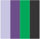 Lilás/Púrpura/Verde/Preto