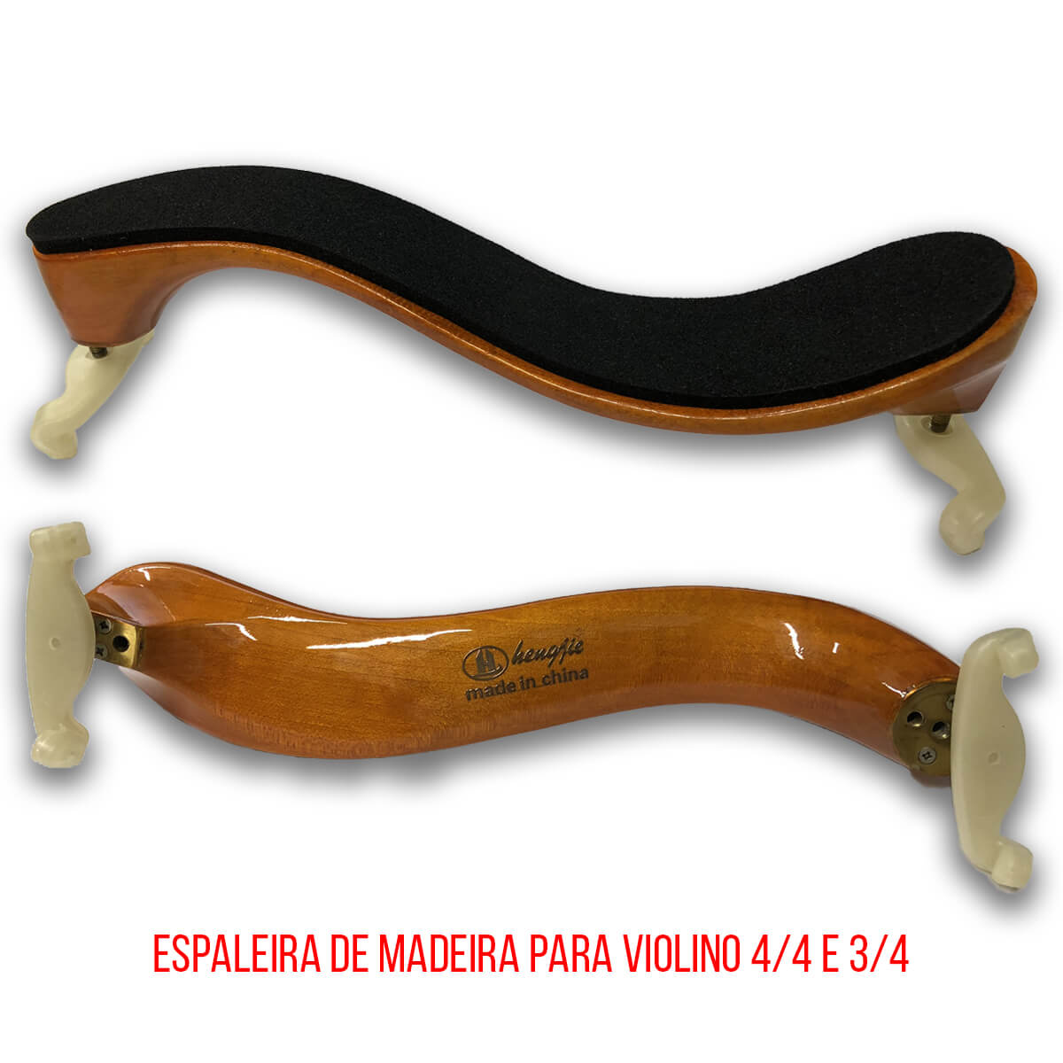 Espaleira Para Violino De Madeira - 4/4