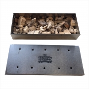 Caixa Smoker Box em aço Inox para defumação 23 x 9 cm