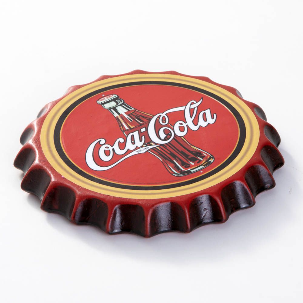Placa Cerâmica Decorativa de parede Coca Cola 22 cm