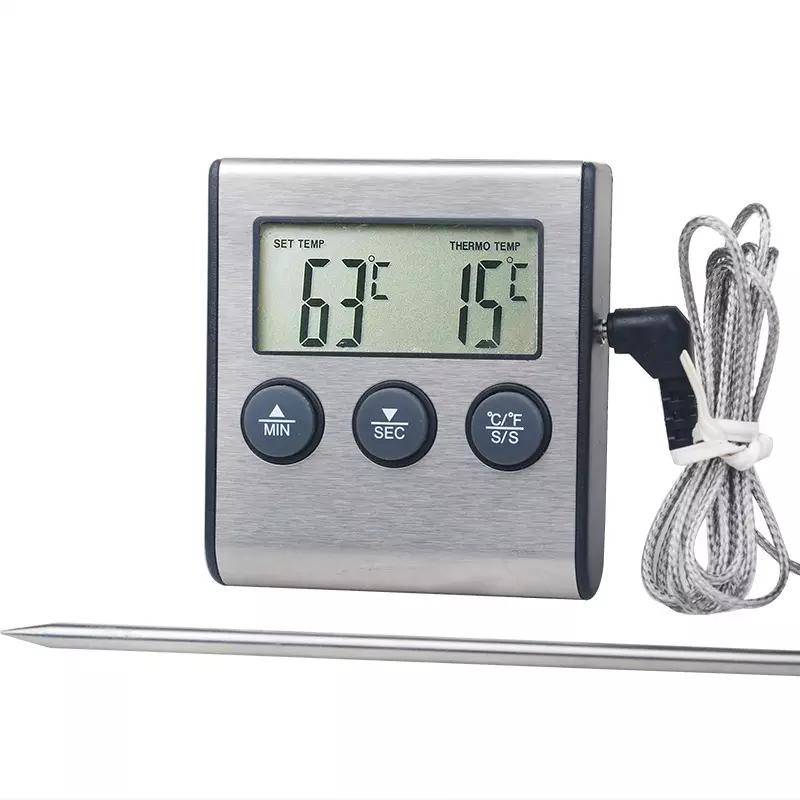 Termômetro Digital para Defumação Aço Inox 300°C