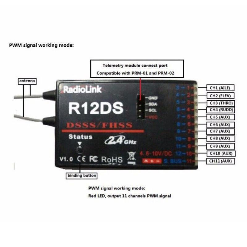 Receptor Radiolink R12DS 12 Canais