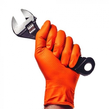 Luva supermax proteção química e mecânica ignite orange (1 par) - ca 41843