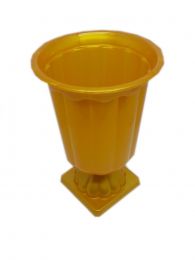 Vaso Grego Dourado 12,5 cm x 19 cm
