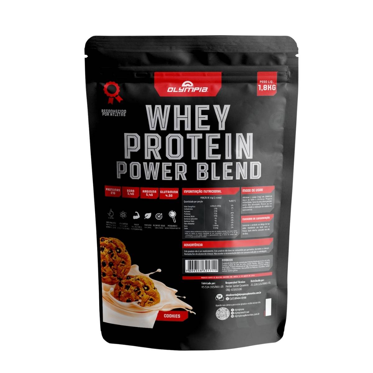 Whey Protein Olympia - 1,8 Cookies