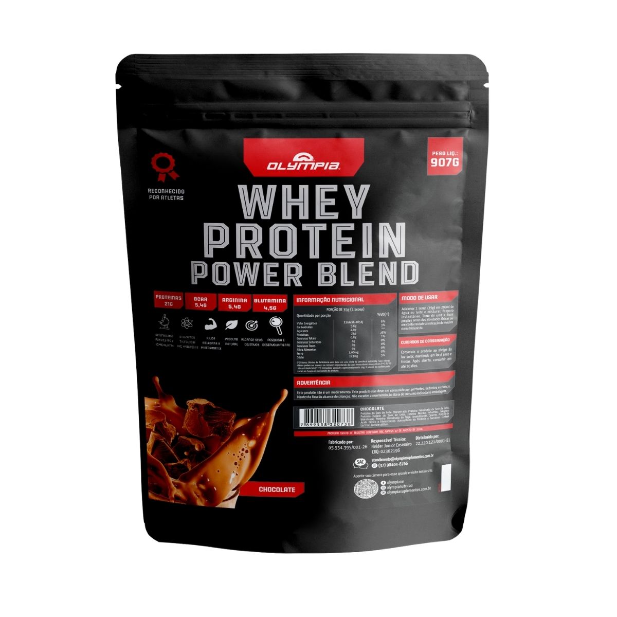 Whey Protein Olympia 905 Gr - Chocolate