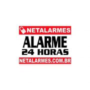 Placa de Advertência Alarme 24 horas | Netalarmes
