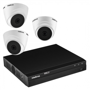 Kit Câmera Intelbras com 5 Câmeras de Segurança Dome 1080p