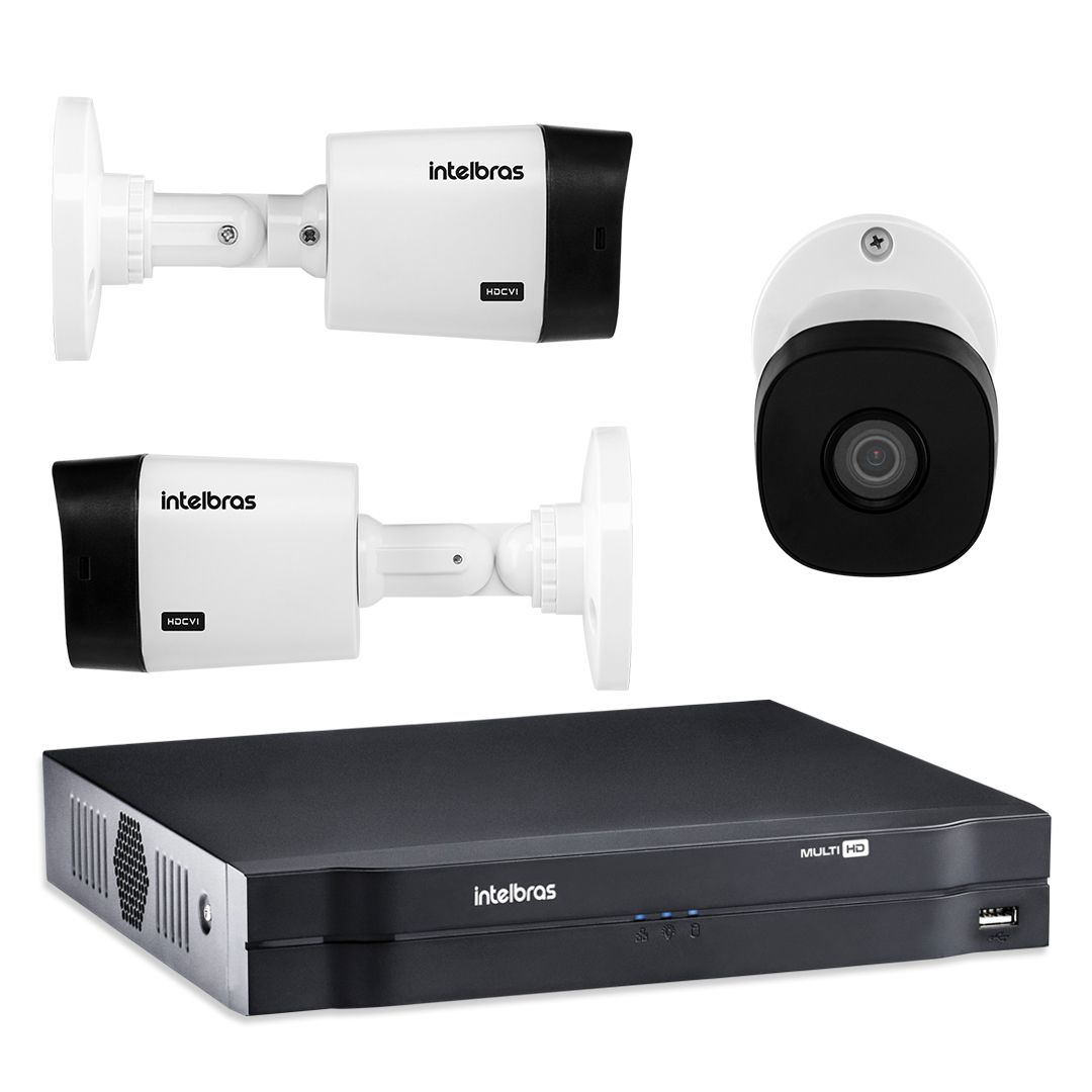 Kit Câmeras de Segurança Intelbras 2 Câmera e DVR Mhdx1104