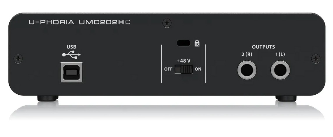 Interface De Áudio Behringer Usb E Midi U-phoria UMC202HD - MegaLojaSP