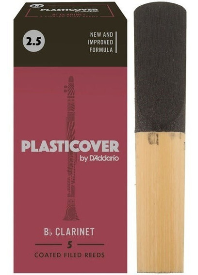 Palheta Plasticover Clarinete 2.5 Box 5 Unidades  - MegaLojaSP