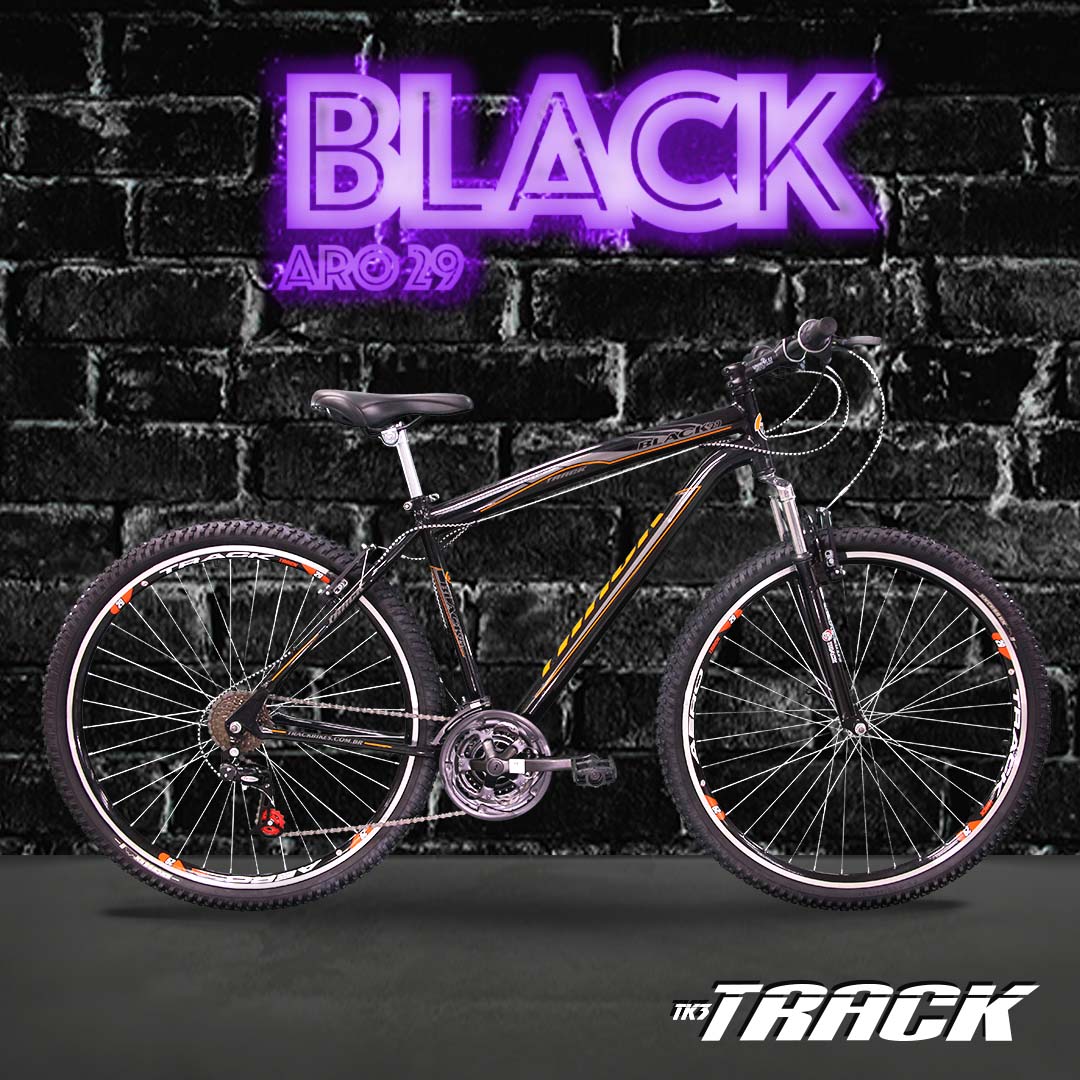 Bicicleta TK3 Track Black 29  Mountain Bike Aro 29
