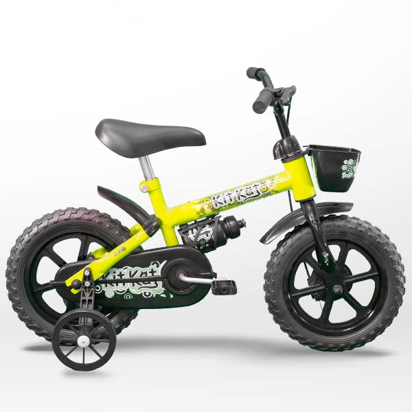 Bicicleta TK3 Track Kit Kat Infantil Aro 12 com capacete