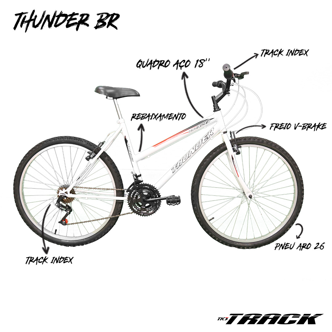 Bicicleta TK3 Track Thunder Mountain Bike Aro 26