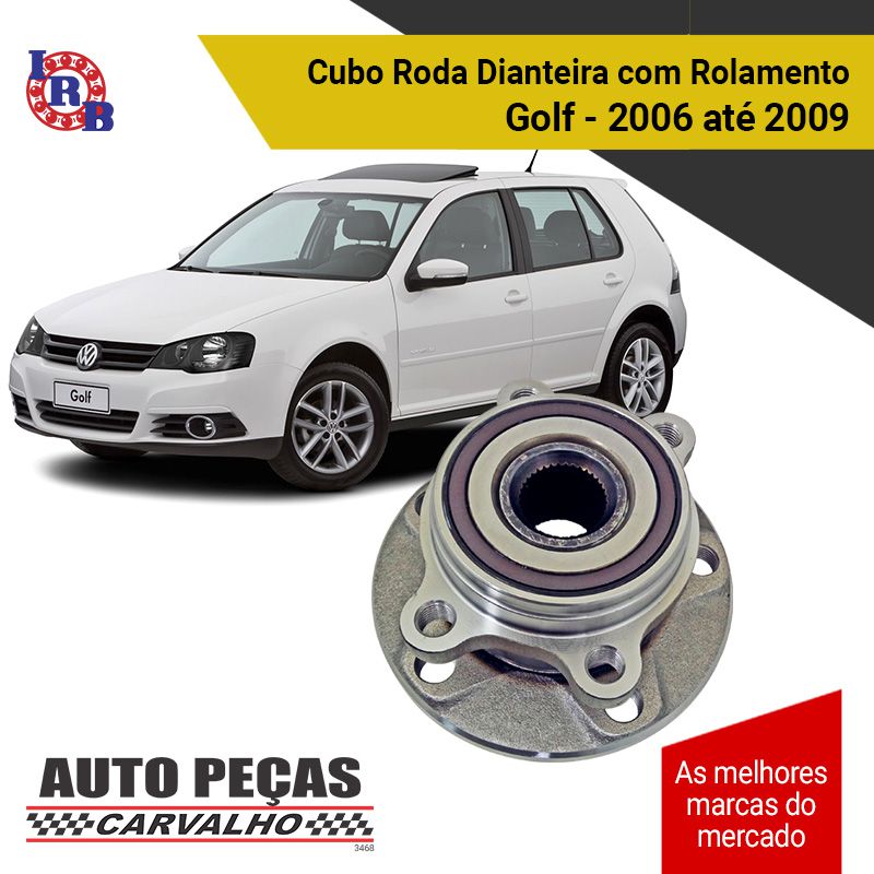 Cubo de Roda Dianteira com Rolamento e ABS  Audi A3 / Eos / Golf / Jetta / New Fusca / Passat / Tiguan