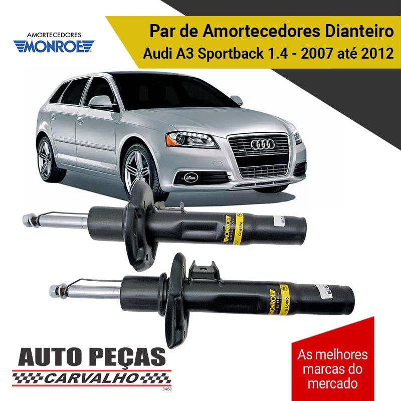 Par de Amortecedores Dianteiros (MONROE) - Audi A3 Sportback 1.4 -  2007 2008 2009 2010 2011 2012