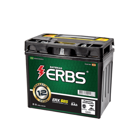 Bateria de Moto ERX 5BS - ERBS 5ah