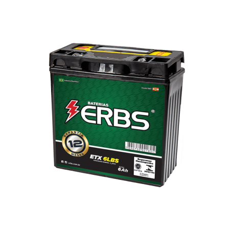 Bateria de Moto ETX 6LBS - ERBS 6ah