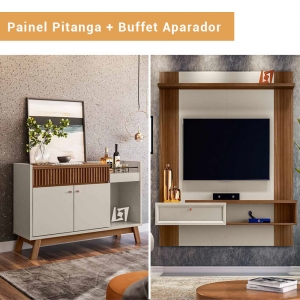 Painel Pitanga + Buffet Aparador