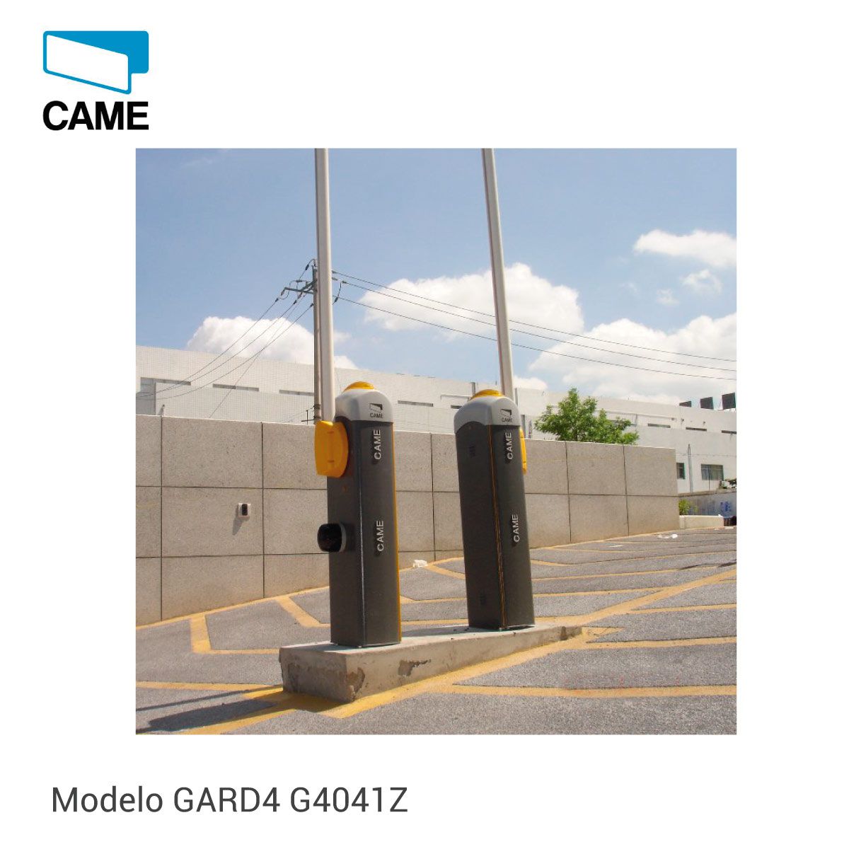 Cancela Controle de Acesso Gard 4 com 4 mt Came - GO AUTOMAÇÃO