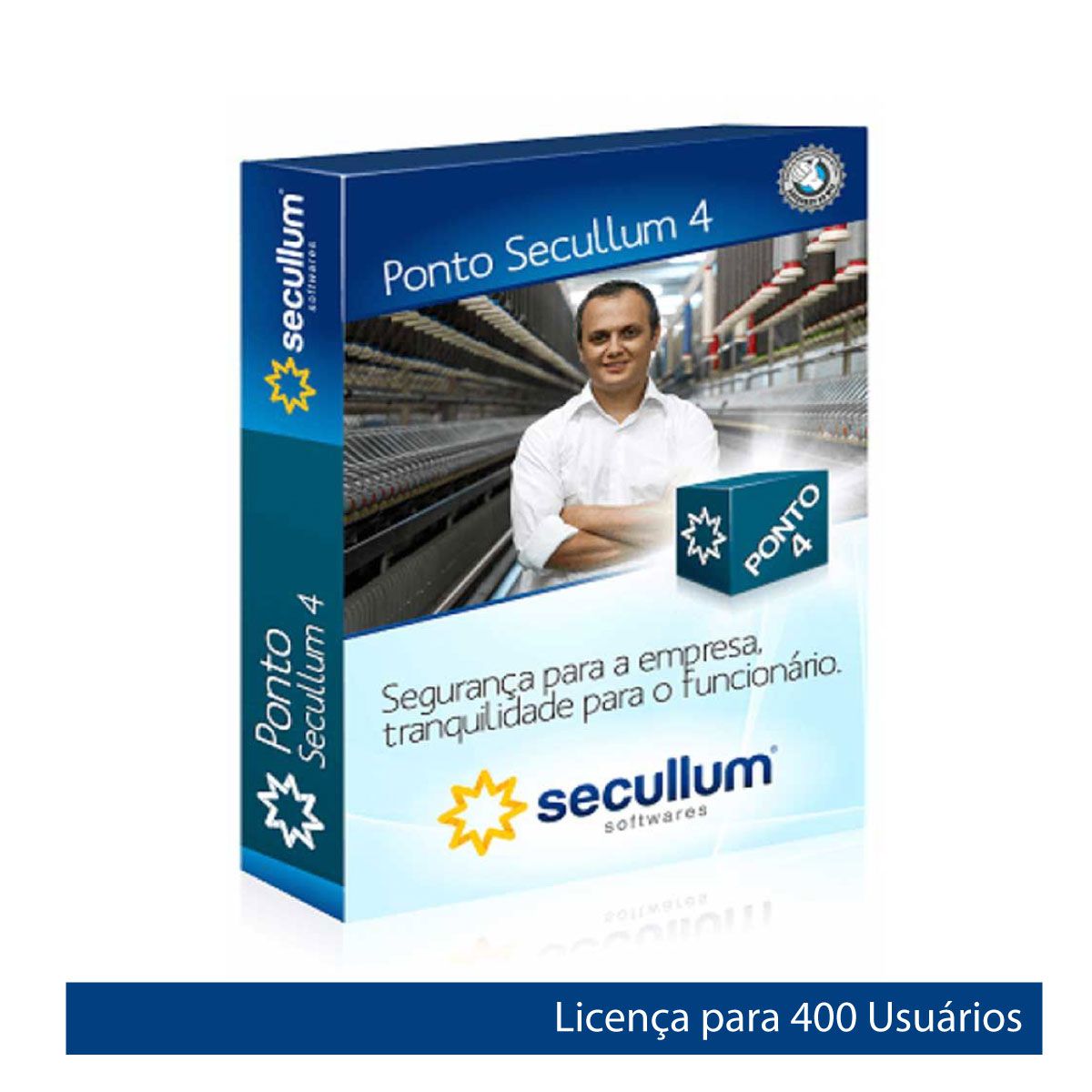 Software de Controle de Ponto Secullum Ponto 4 p/ 400 Usuários Com Suporte - GO AUTOMAÇÃO