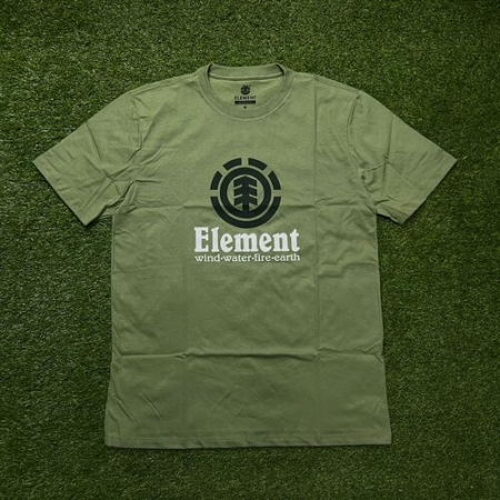 Camiseta element vertical color verde militar 0598
