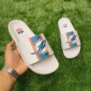 Chinelo nfl miami dolphins white/blue nfsl0016