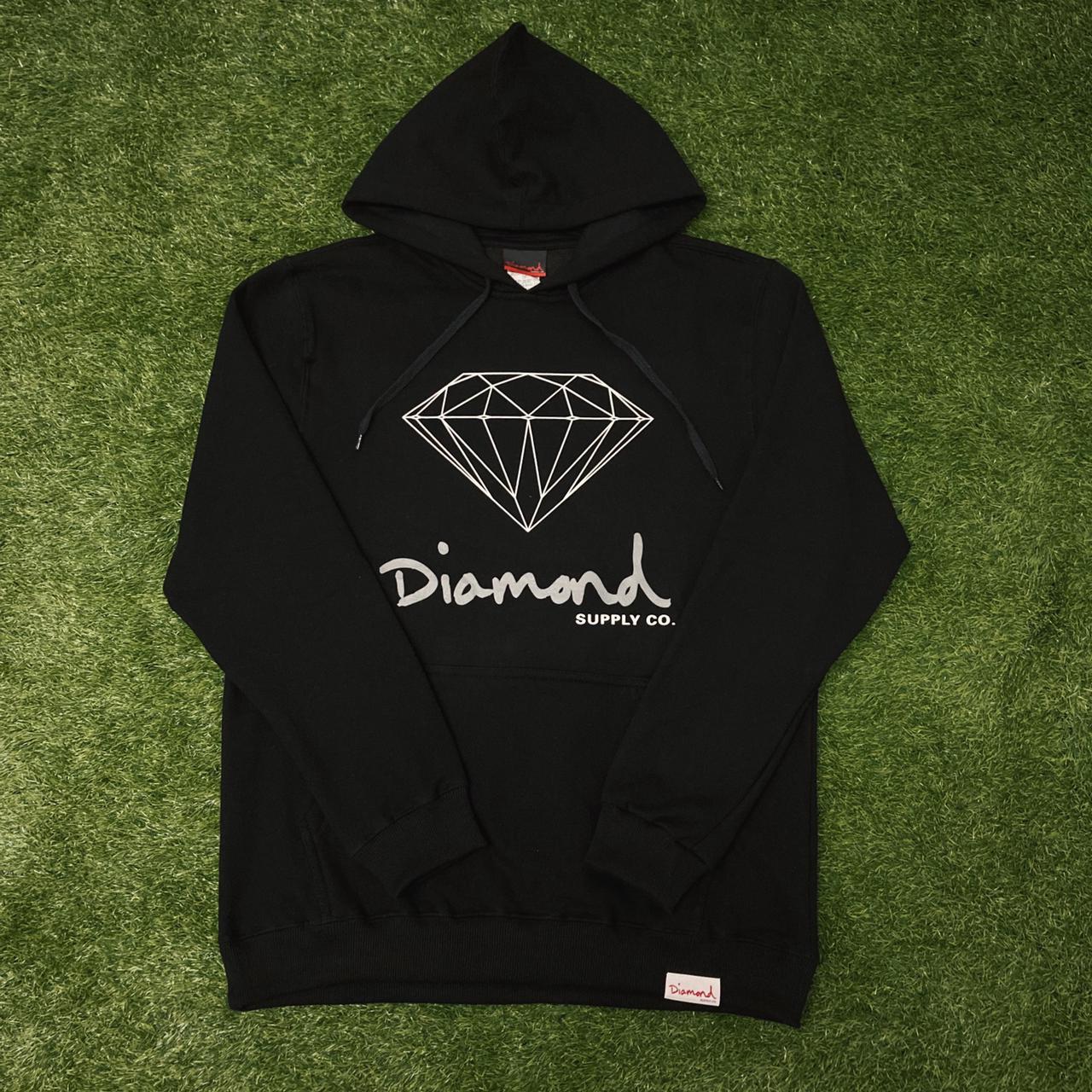 Blusa moletom diamond og sign hoodie black