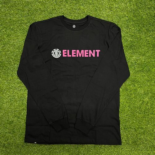 Camiseta element blazin  manga longa preta 0034