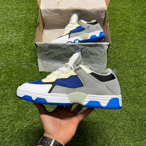 Tênis dc shoes metric shanahan grey/white/blue
