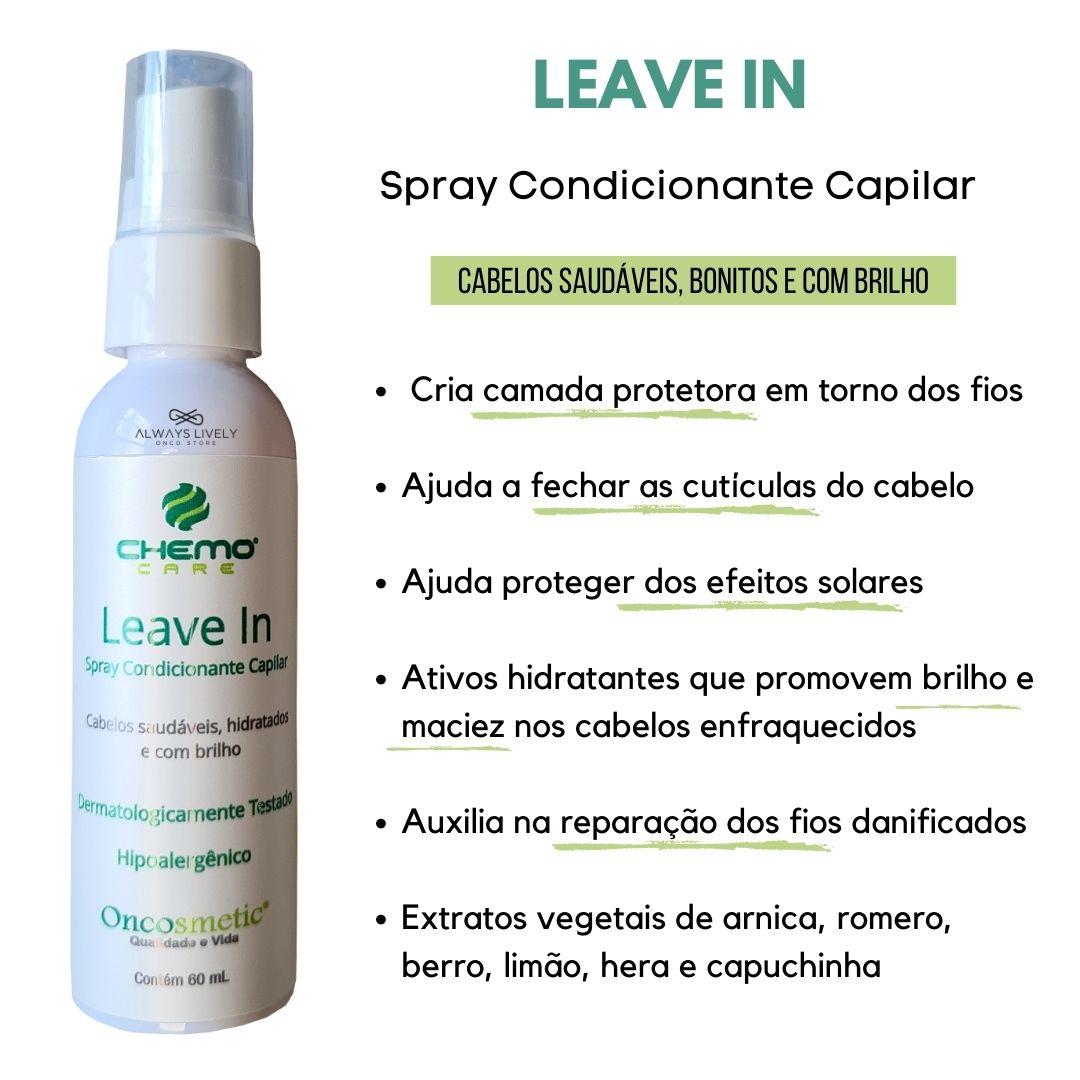 Leave In Spray Condicionante Capilar Chemo Care 60ml