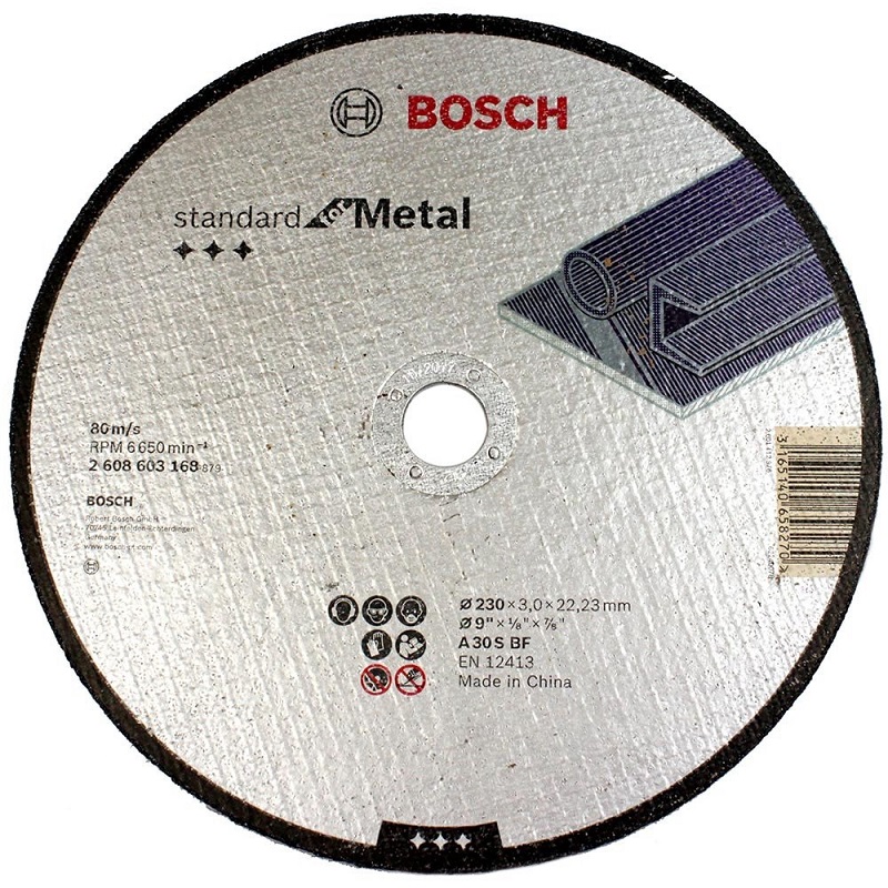 Disco de Corte p/ Metal 9 pol 228x3x22,23 Bosch 2608603168