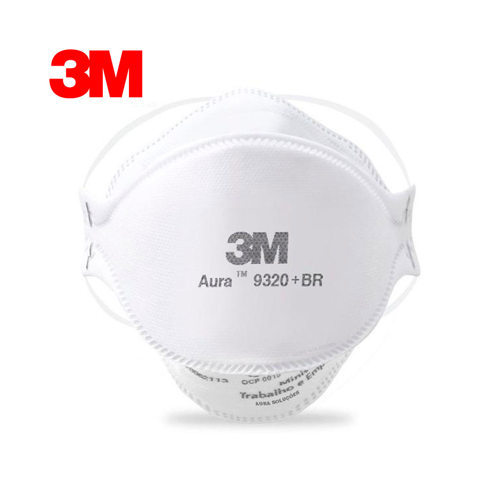 Respirador 3M Aura  9320+BR PFF-2 S/ Válvula CA 30592