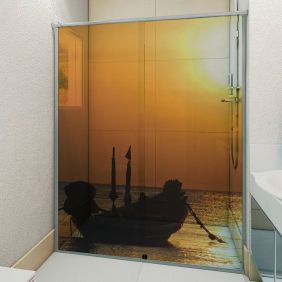 Adesivo Box Banheiro 3d Sob Medida - Mod 48