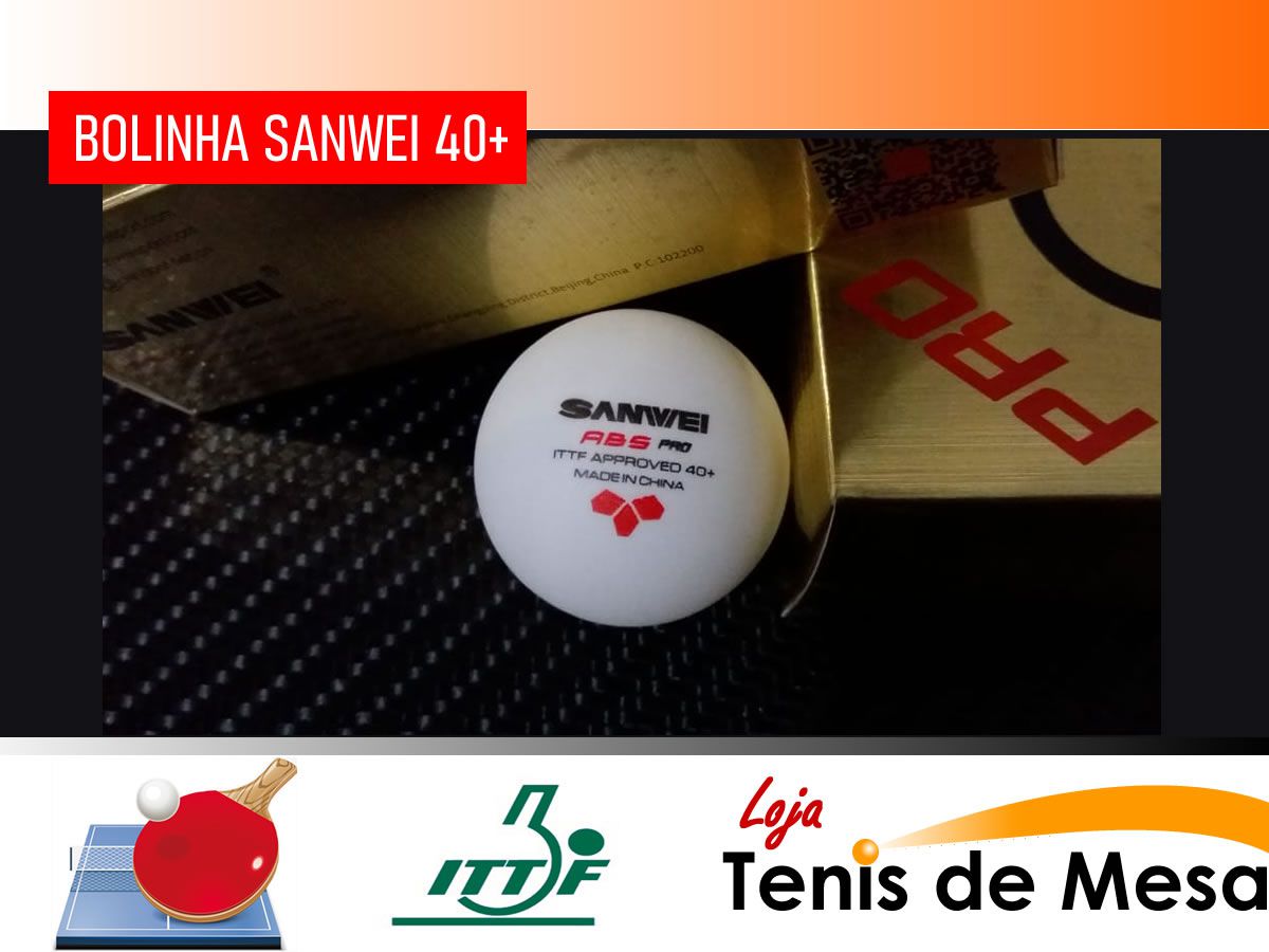 12 Bolas Tênis de Mesa Sanwei 40+ Pro Aprovado Ittf