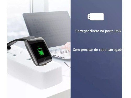 Relogio Smartwatch Smartband D13 Fit Pro Android e IOS