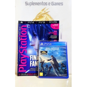 Final Fantasy XV + FF X / X2 - PS4 - Semi Novo + Brinde
