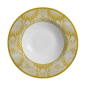 Aparelho de Jantar Cerâmica 20 Peças Damask Amarelo