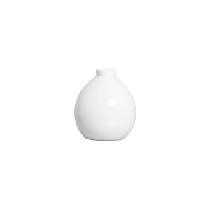 Vasinho de Mesa Pequeno de Cerâmica Oasis Branco 10x8 cm