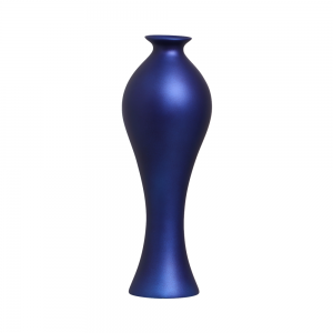 Vaso de Mesa Decoração Cerâmica Califórnia G Azul Royal Ocean