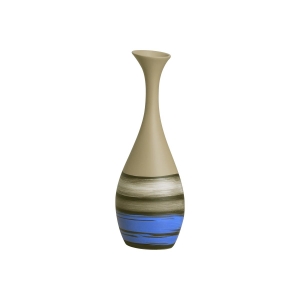 Vaso Decorativo de Mesa Azul Vanguard Lista Allegro 35,5x13x8