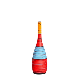 Vaso Decorativo de Mesa Colorido Garrafa Tulipa P Euforia