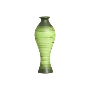 Vaso Decorativo de Mesa de Cerâmica Califórnia Médio Verde Bamboo 35x13 cm