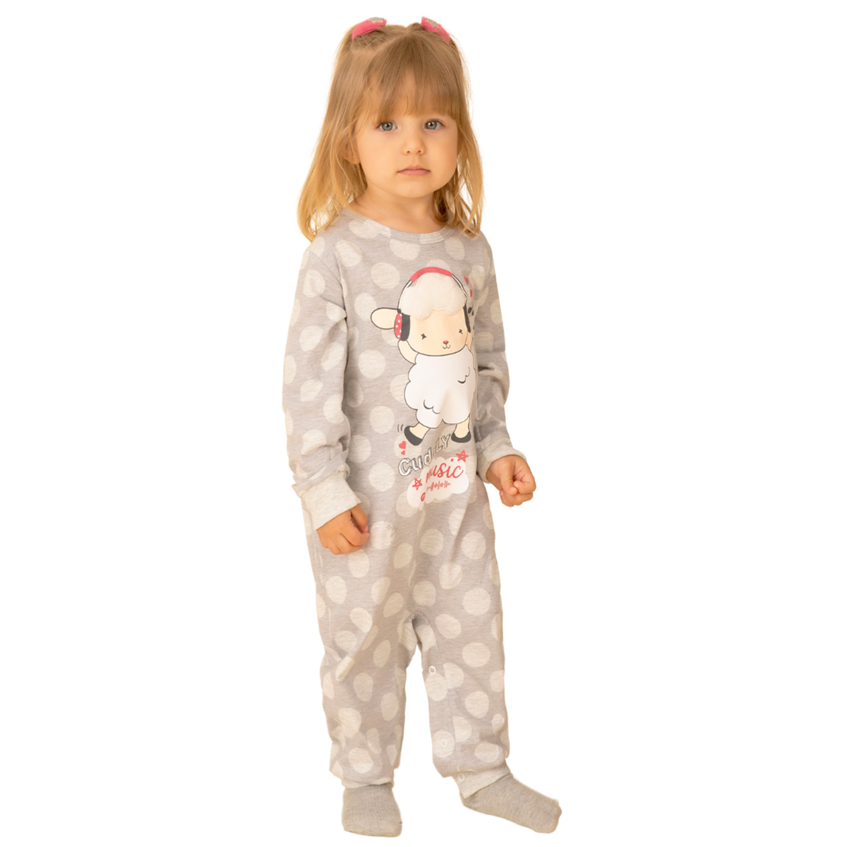 Pijama bebê família bichinho algodão